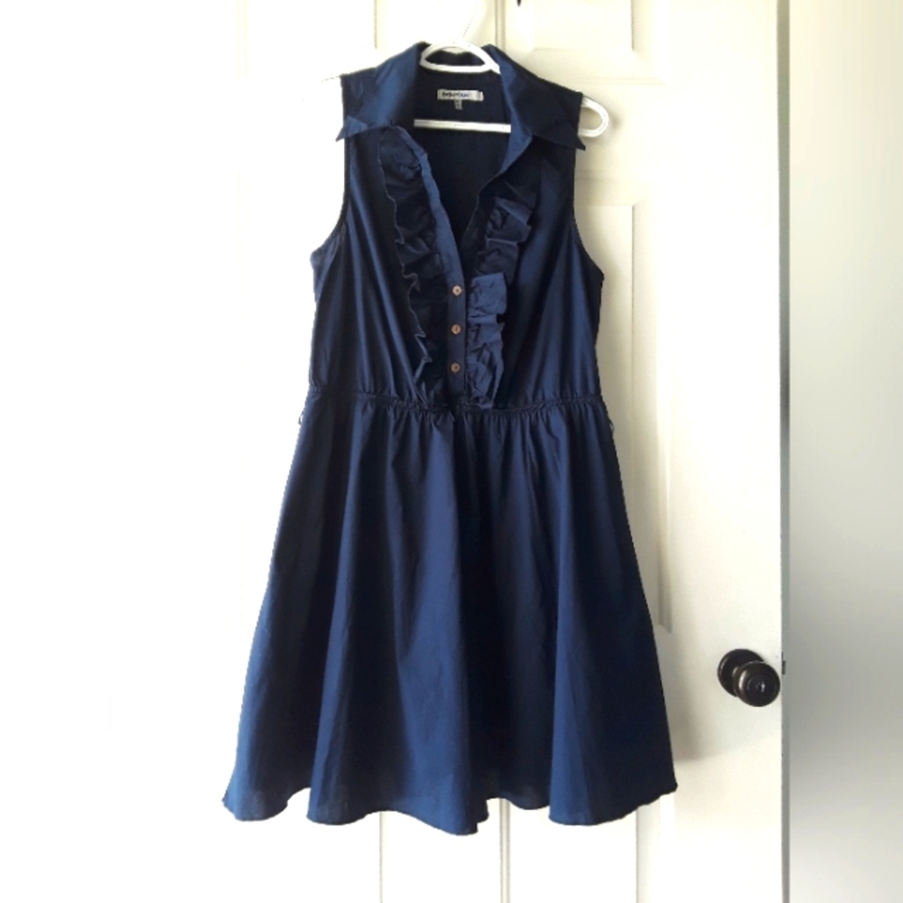 Navy Sleeveless Dress.